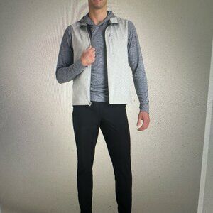 American Tall Featherweight Perforated Training Jogger for Tall Men in Black Siz